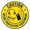 Signmission Wear Protective Equipment 3 16in Non-Slip Floor Marker, 16" x 16", FD-2-C-16-99872 FD-2-C-16-99872 - alternate 1